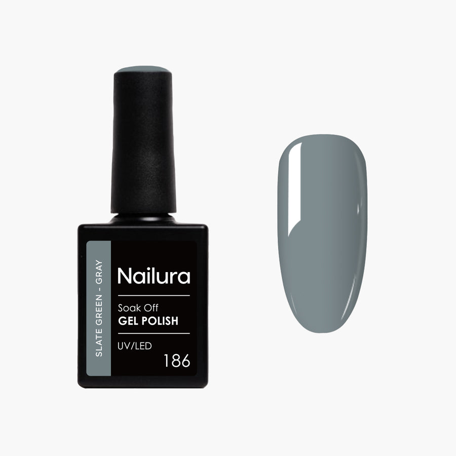 Gel Polish 186 - Slate Green Gray