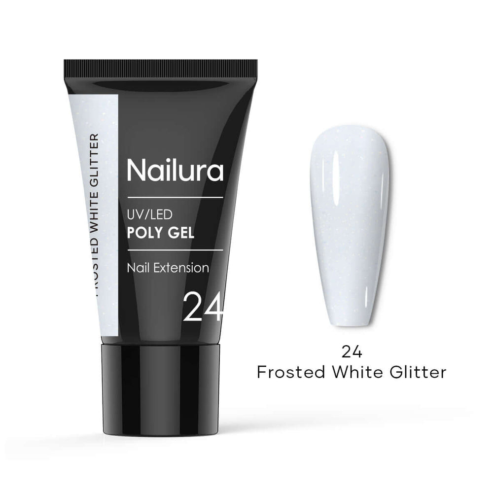 24 - Frosted White Glitter