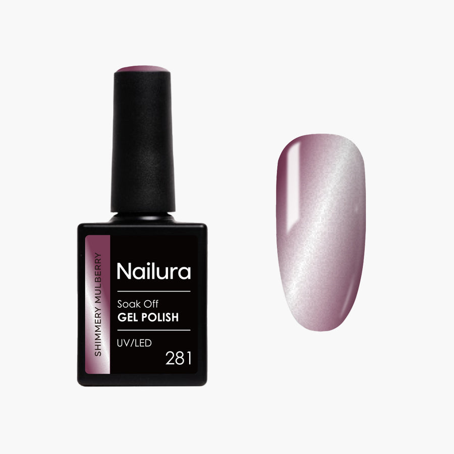 Cat Eye Gel Polish 281 - Shimmery Mulberry
