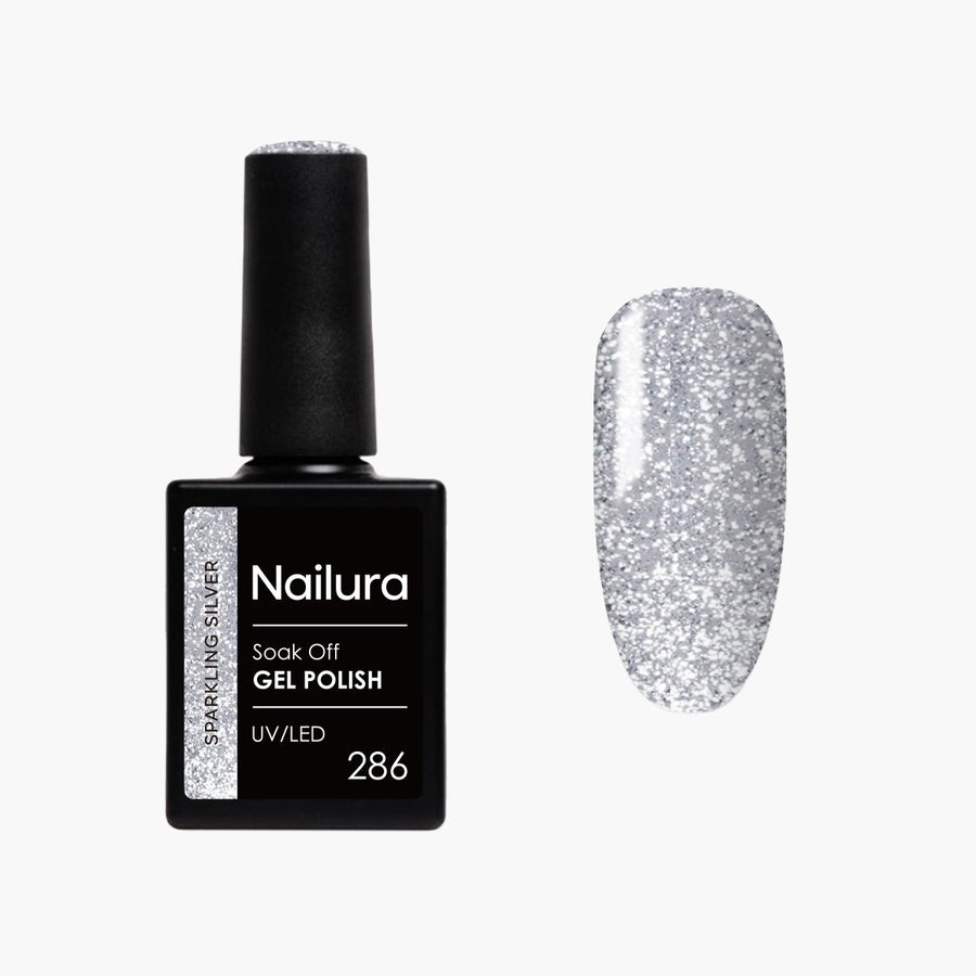 Cat Eye Gel Polish 286 - Sparkling Silver