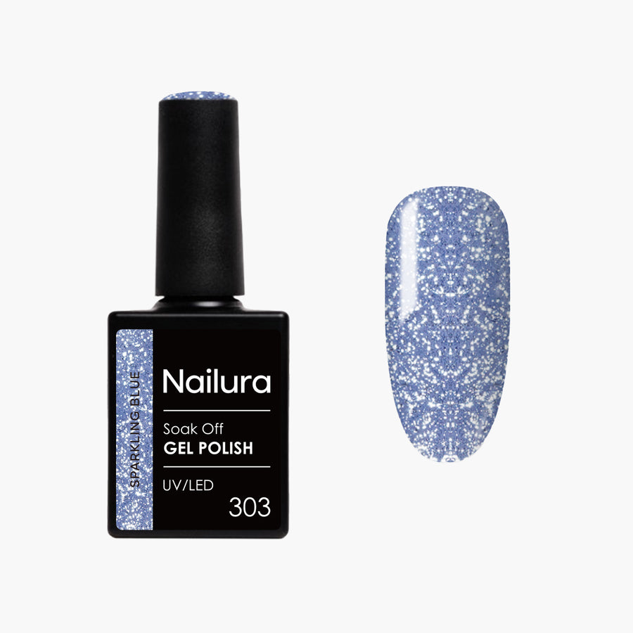 Cat Eye Gel Polish 303 - Sparkling Blue