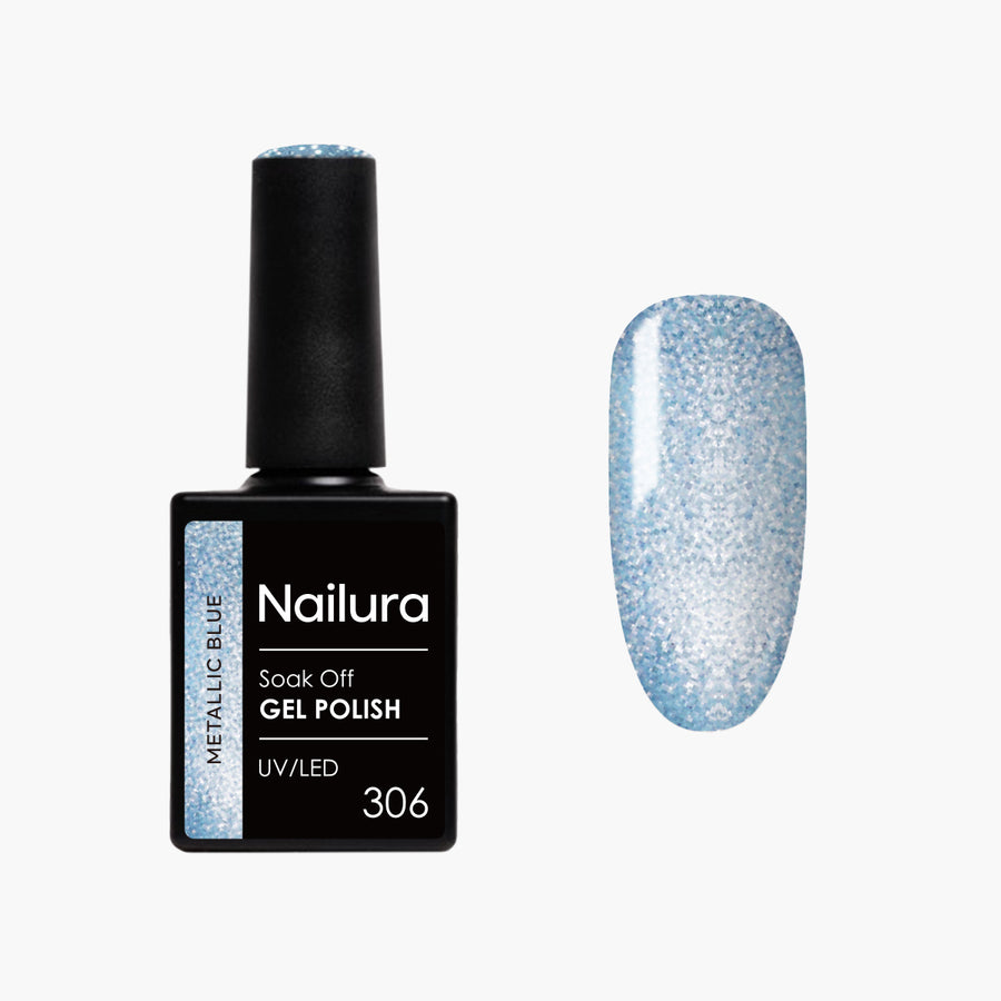 Cat Eye Gel Polish 306 - Metallic Blue