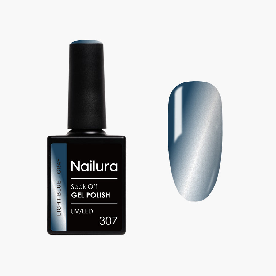 Cat Eye Gel Polish 307 - Light Blue Gray