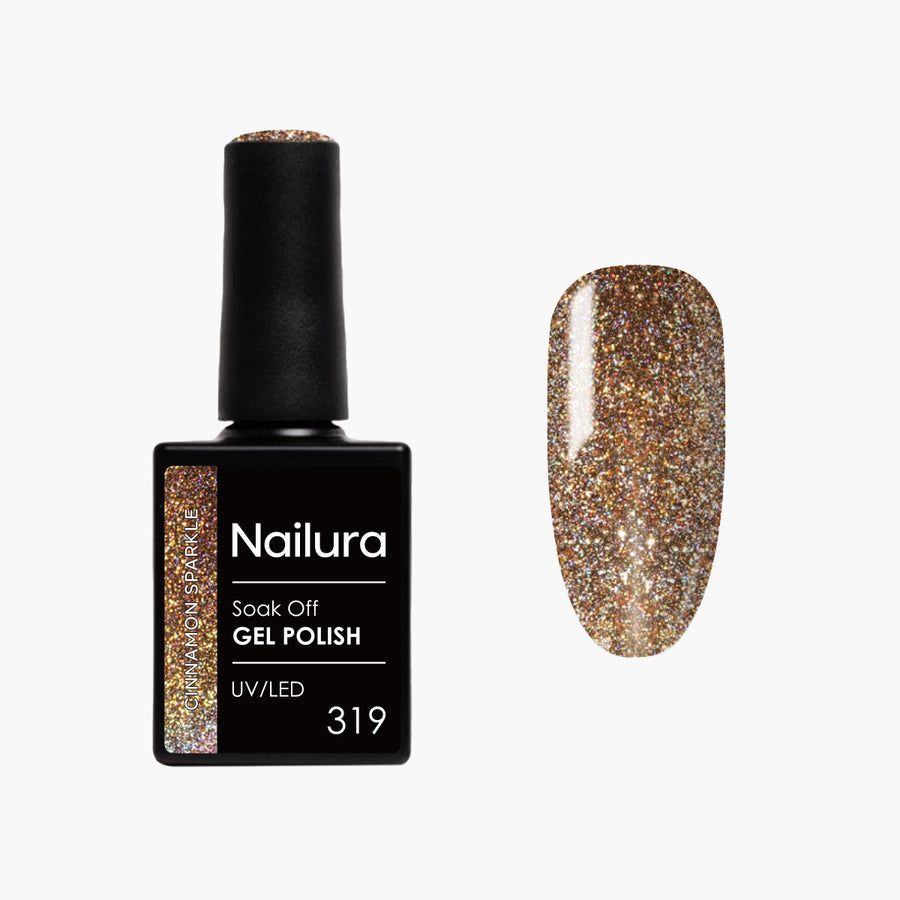 Cat Eye Gel Polish 319 - Cinnamon Sparkle