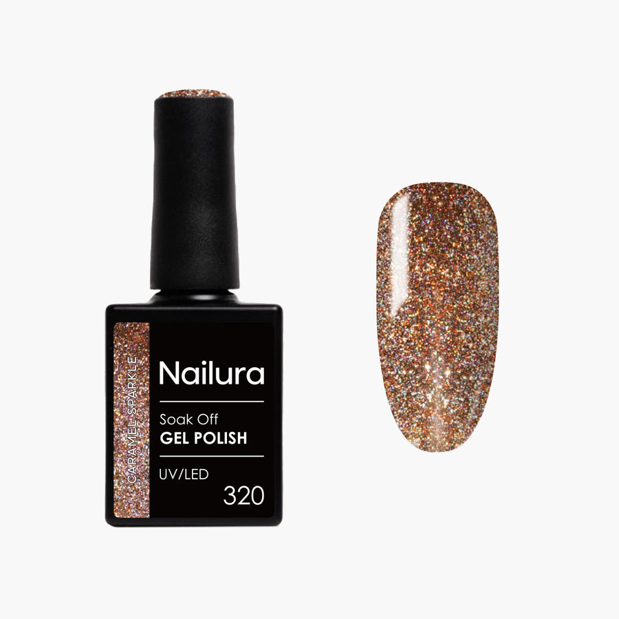 Cat Eye Gel Polish 320 - Caramel Sparkle