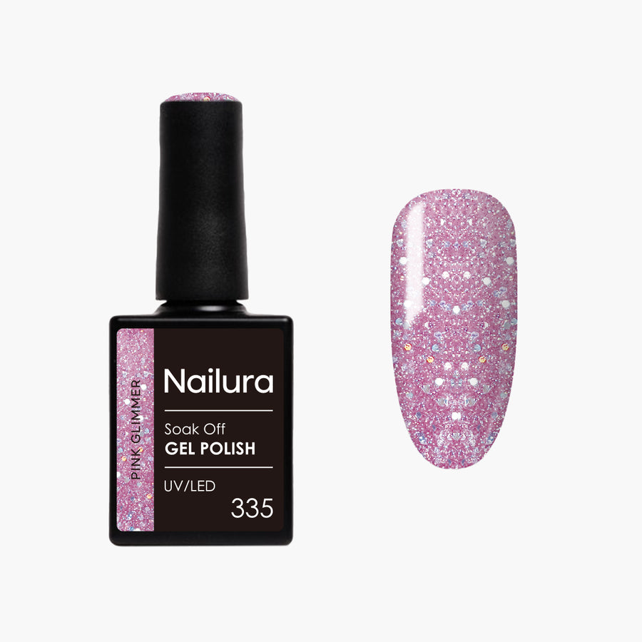 Gel Polish Glimmer 335 - Pink Glimmer