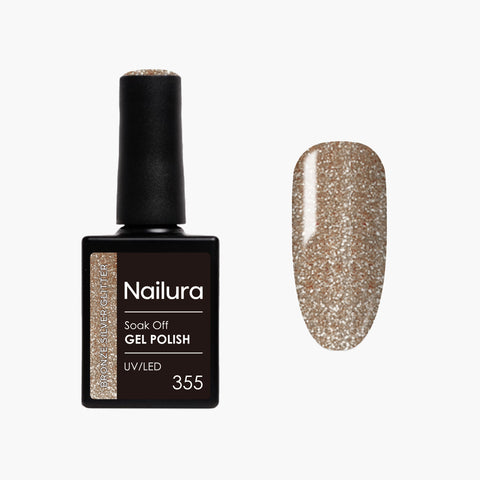 355 - Bronze Silver Glitter