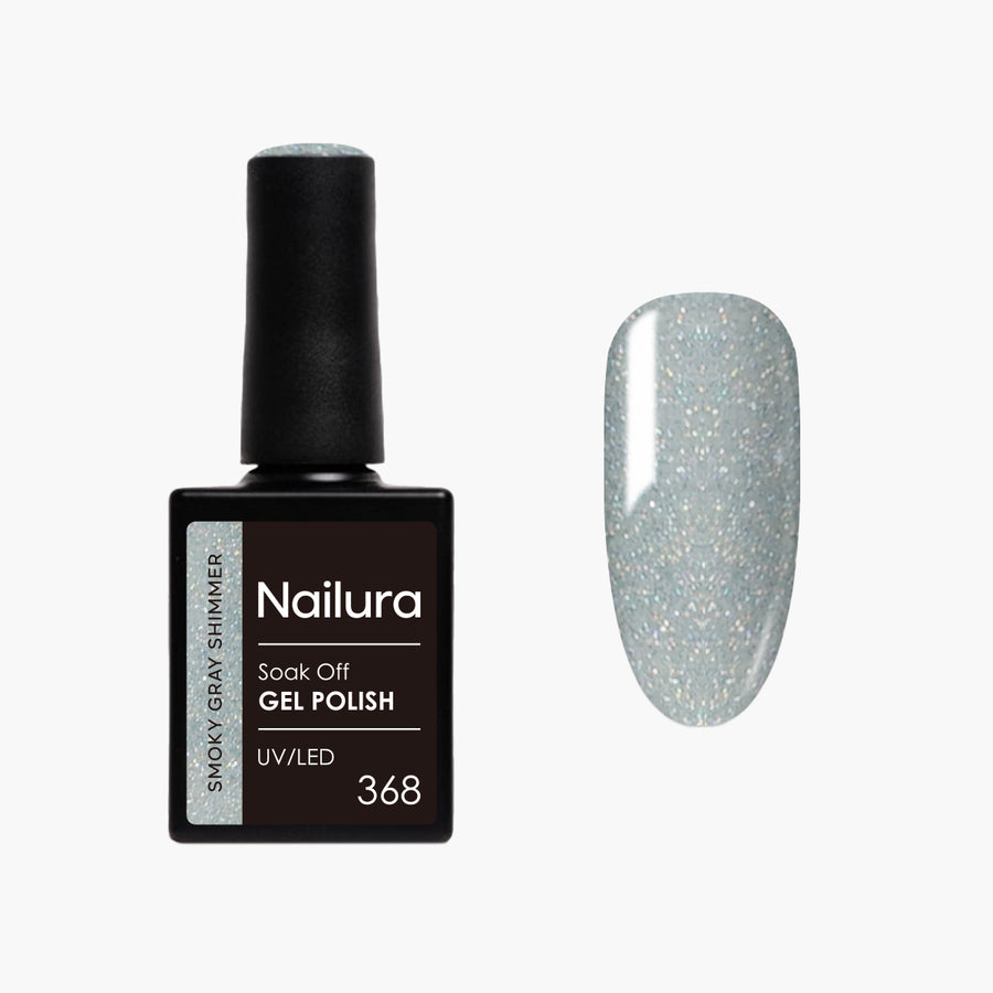 Gel Polish Glimmer 368 - Smoky Gray Shimmer