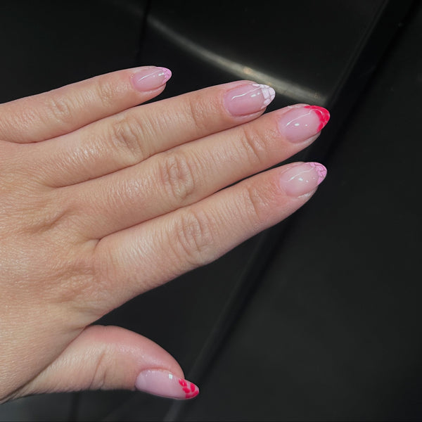 Mixed Pink French Tips