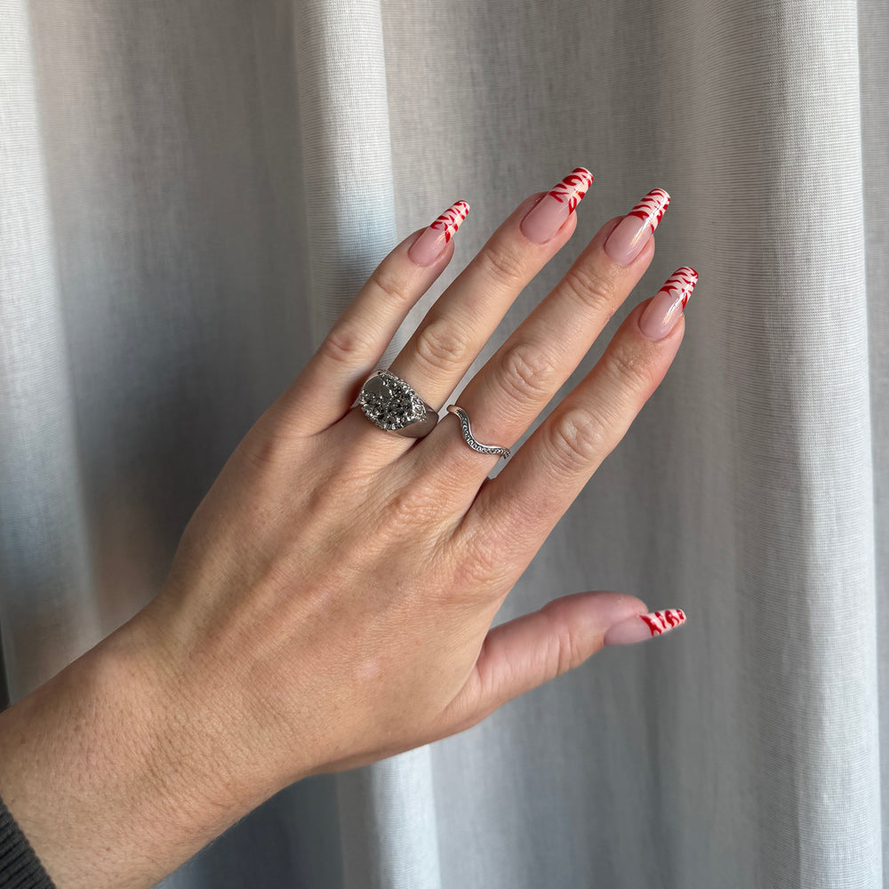 Zebra stribede French Tips