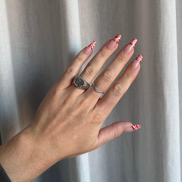 Zebra stribede French Tips