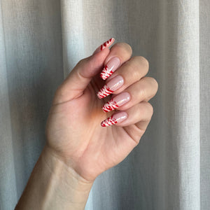 Zebra stribede French Tips