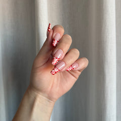 Zebra stribede French Tips