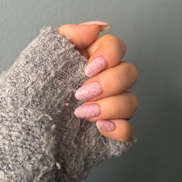 366 - Gray Silver Glitter