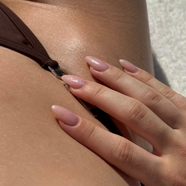 Gel Polish Glimmer 339 - Copper Rose Glitter