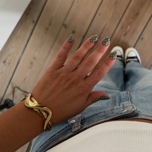 Khaki Polka Dots