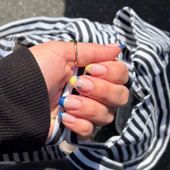 Blåbær French tips