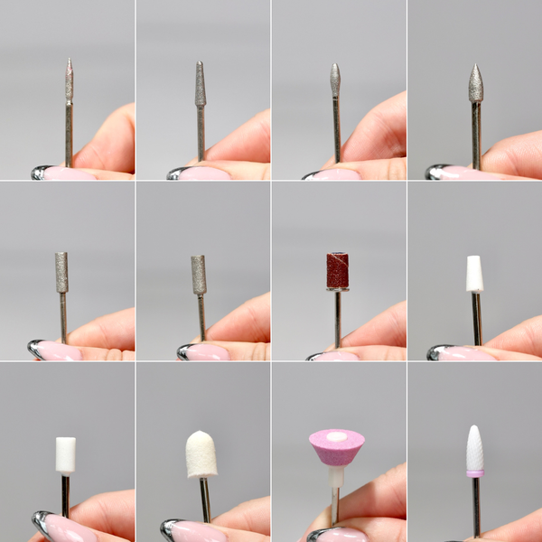 Elektrisk neglefil med 12 hoveder