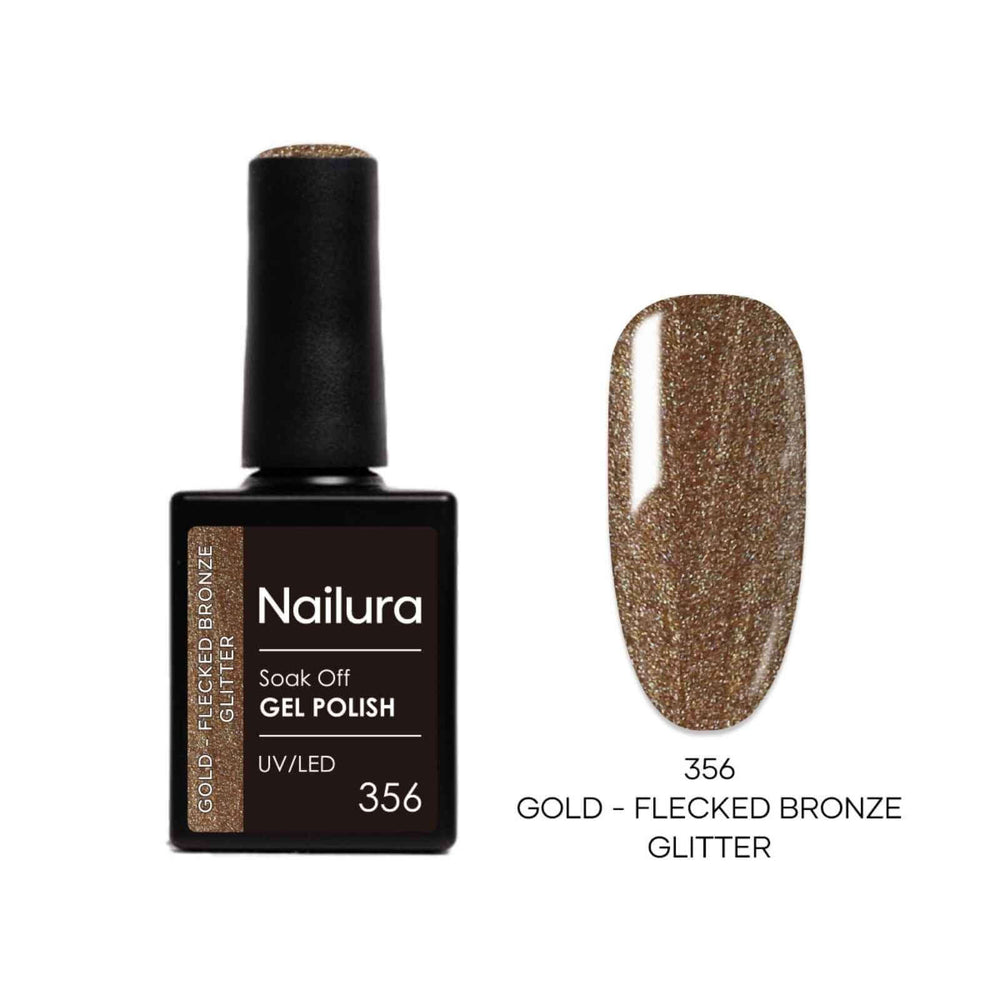 356 - Gold Flecked Bronze Glitter