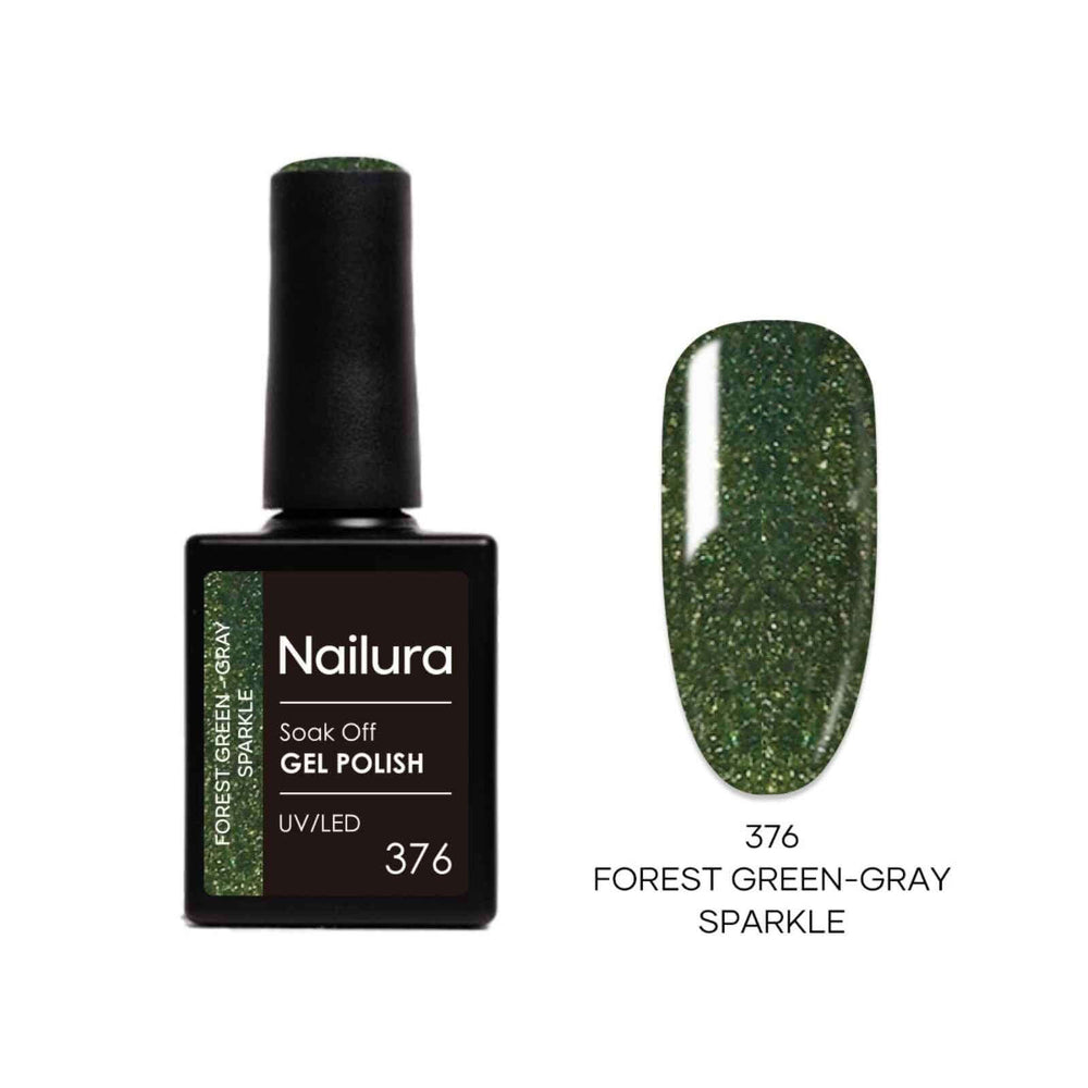 376 - Forest Green Gray Sparkle